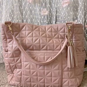 Like new Madden by Steve Madden big mommy and baby quilted tote or diaper bag.